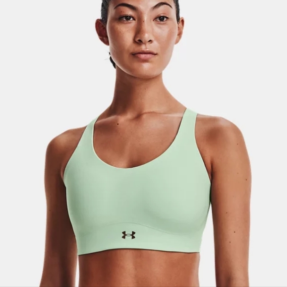 🌻 NEW Under Armour Women's Seafoam Sports Bra - Picture 1 of 12